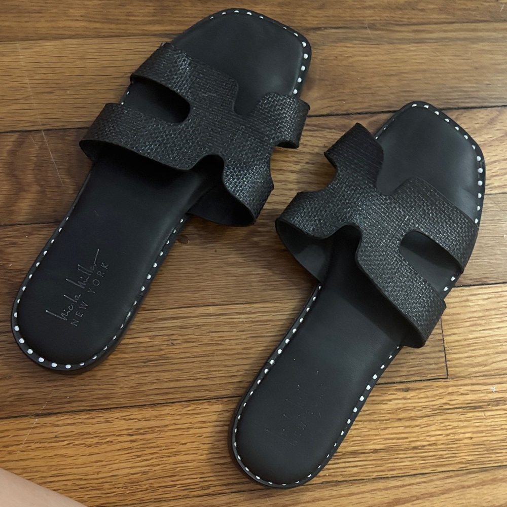Women’s Black Nicole Miller New York Sandals - Picture 1 of 5